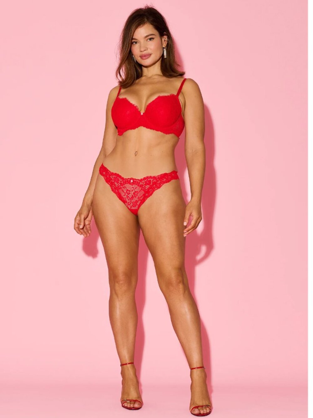 Victoria's Secret Dream Angels Red Push Up Demi Bra 34D NWOT